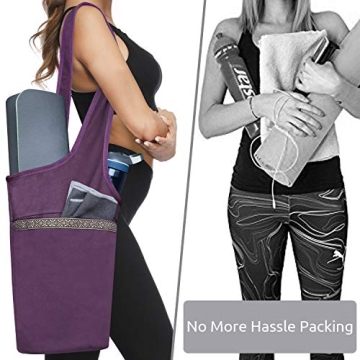 Stylish Ewedoos Yoga Mat Bag with Pockets and Comfort