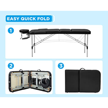 BestMassage Adjustable Folding Massage Table