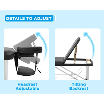 BestMassage Adjustable Folding Massage Table