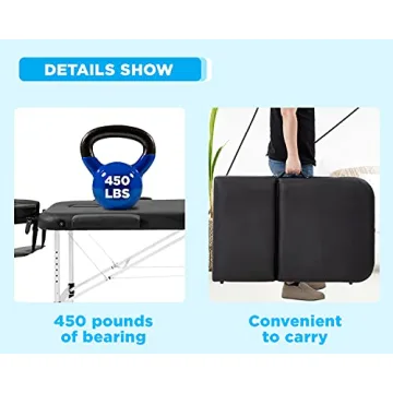 BestMassage Adjustable Folding Massage Table