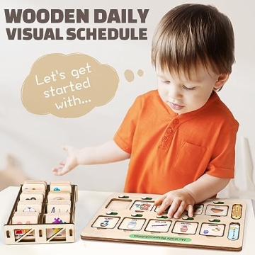 Dreamon Wooden Schedule: Engaging Chore Chart for Kids