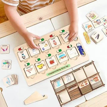 Dreamon Wooden Schedule: Engaging Chore Chart for Kids