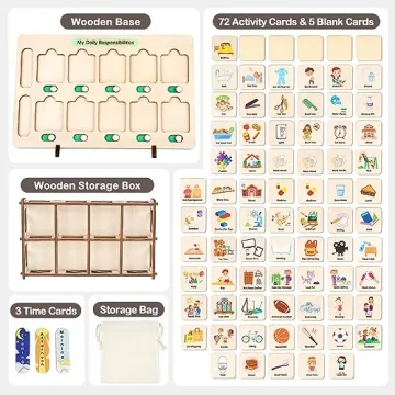 Dreamon Wooden Schedule: Engaging Chore Chart for Kids
