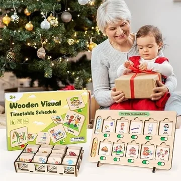 Dreamon Wooden Schedule: Engaging Chore Chart for Kids