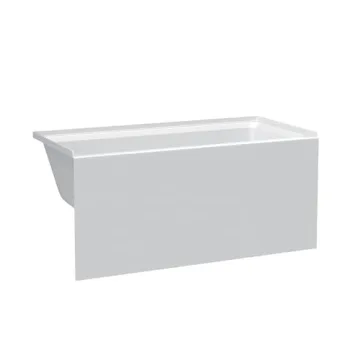Fine Fixtures Alcove Soaking Bathtub with Glossy Finish