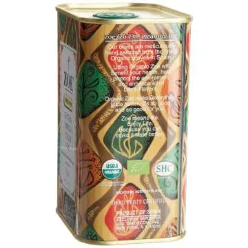 Zoe Organic Extra Virgin Olive Oil BPA Free Tin 25.5oz Pack of 2
