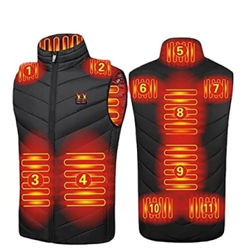 Heated Vest USB Electric Heated Vest Heated Jacket Winter Vest for Outdoor Motorcycle Camping Fishin...
