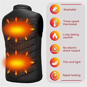 Stay Warm with Heated USB Electric Vest for Winter Adventures