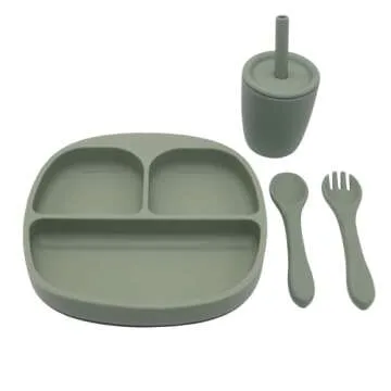 Durable Silicone Feeding Set for Toddlers - Fun Mealtime