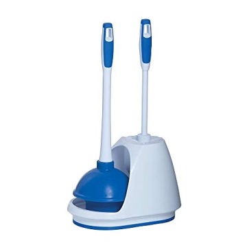 Mr. Clean Turbo Plunger & Bowl Brush Caddy Set - Efficient Toilet Cleaning Combo