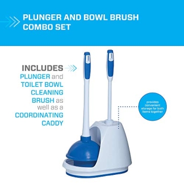 Mr. Clean Turbo Plunger and Bowl Brush Caddy Set