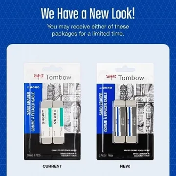 Tombow 67304 Mono Sand Eraser, 2-Pack. Silica Eraser Designed to Remove Colored Pencil and Ink Markings…