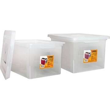 Lorell Letter/Legal Stacking File Box - Stylish, Sturdy & Stackable Storage Solution