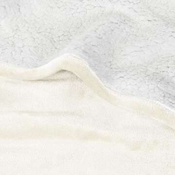 Catalonia Sherpa Wearable Blanket Poncho for Adult Women Men, Wrap Blanket Cape with Pocket, Warm, Soft, Cozy, Snuggly, Comfort Gift, No Sleeves, Vanilla