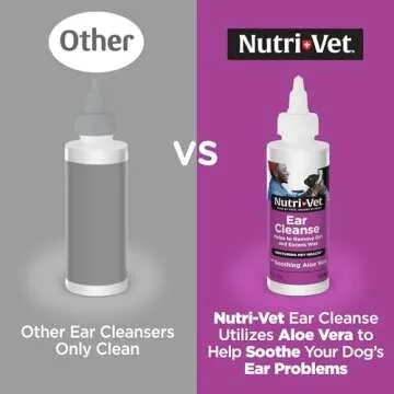 Nutri-Vet Ear Cleanse for Dogs - Gentle Ear Cleaner 8 oz