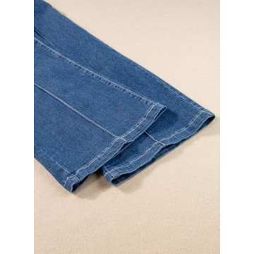 Sidefeel Women's High Waisted Wide Leg Jeans - Comfort Meets Style