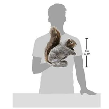Interactive Folkmanis Gray Squirrel Puppet for Kids