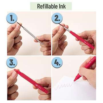 Mr. Pen- Aesthetic Pens, 10 Pack, Assorted Colors, Fast Dry, No Smear Bible Pens Bleed Through, Fine Point Pen, Ballpoint Ballpoint, Tip for Note Taking, Aesthetic, (OOYC012M203)