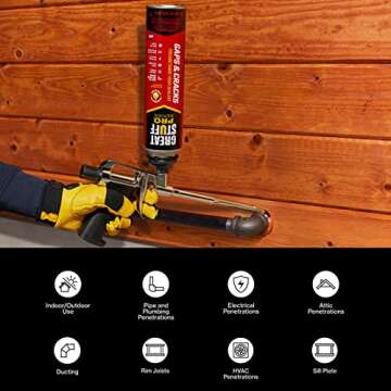 GREAT STUFF PRO Gaps & Cracks 24 oz Spray Foam Sealant with Fireblock Properties