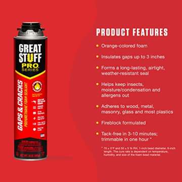 GREAT STUFF PRO Gaps & Cracks Insulating Foam Sealant