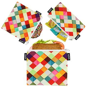 Artovida Reusable Lunch Bags - Eco-Friendly and Safe