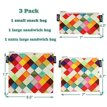 Artovida Reusable Lunch Bags - Eco-Friendly and Safe
