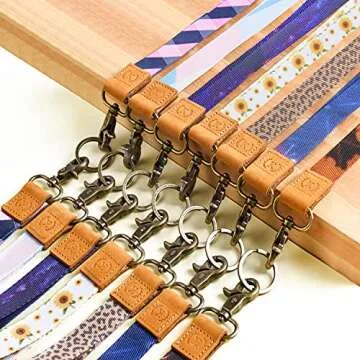 Stylish Lanyard Set for Keys and ID Badges Holder