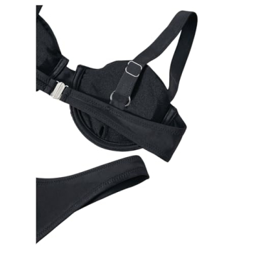 OYOANGLE Women's 3D Floral Bikini Set Stylish Swimwear