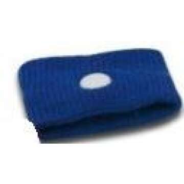 Pair of Acupressure Anti-Nausea Motion Sickness Relief Wristbands (Blue) ★ Great for Controlling N...