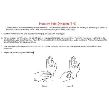 Pair of Acupressure Anti-Nausea Motion Sickness Relief Wristbands (Blue) ★ Great for Controlling Nausea Due to Morning Sickness, Motion Sickness or Chemotherapy ★ 8 Colors ★ Nausea Relief Bracelet