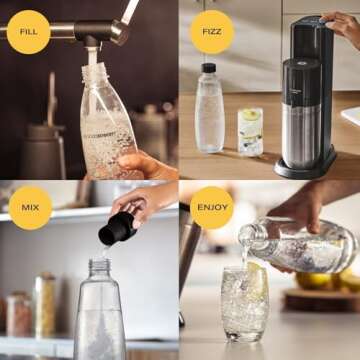 SodaStream E-Duo Black Sparkling Water Maker with CO2