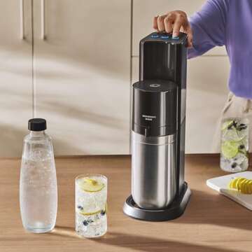 SodaStream E-Duo Black Sparkling Water Maker with CO2