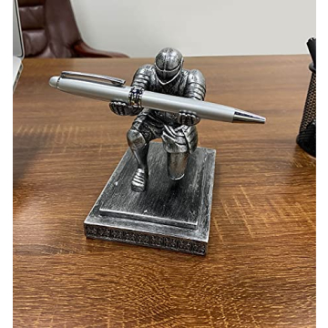 Ofiedx Knight Pen Holder - Unique Desk Accessory Gift