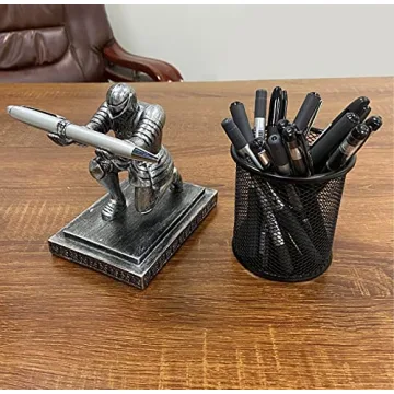 Ofiedx Knight Pen Holder - Unique Desk Accessory Gift