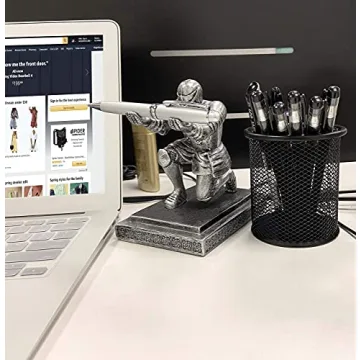 Ofiedx Knight Pen Holder - Unique Desk Accessory Gift