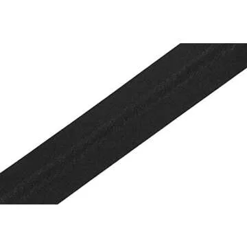 Mandala Crafts 55 Yards Double Fold Black Bias Tape