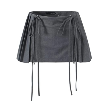 RICHTRUE Y2K Mini Pleated Skirt with Built-in Shorts