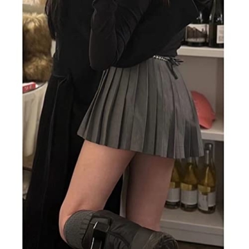 RICHTRUE Y2K Mini Pleated Skirt with Built-in Shorts