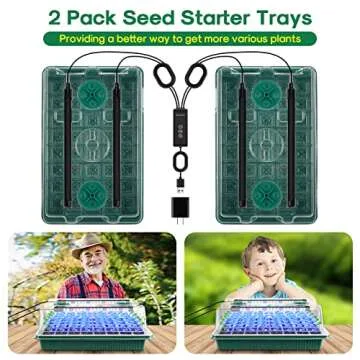 BlumWay Seed Starter Tray with Adjustable Grow Light