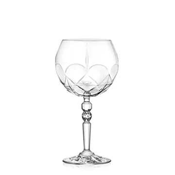Barski Gin Tonic Glass Set - Elegant Crystal Goblet Set