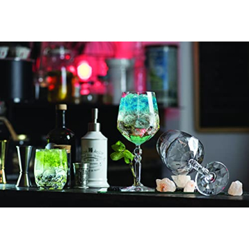 Barski Gin Tonic Glass Set - Elegant Crystal Goblet Set