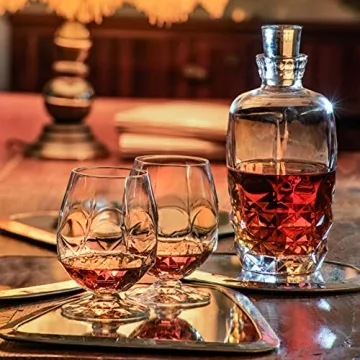 Barski Gin Tonic Glass Set - Elegant Crystal Goblet Set