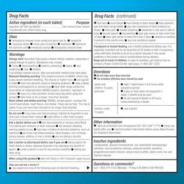 Amazon Basic Care Ibuprofen Tablets 1000 Count for Pain Relief