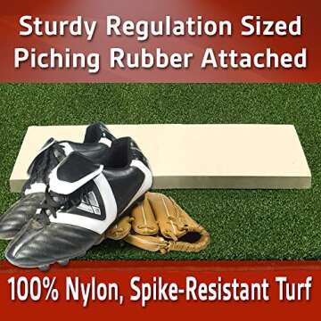 All Turf Mats 3x2 Portable Pitching Aid for Baseball