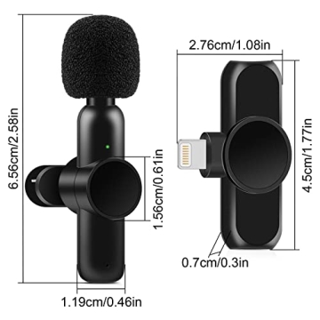 ELECGO Lavalier Microphone for iPhone & iPad, Noise Reduction
