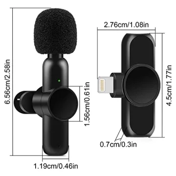 ELECGO Lavalier Microphone for iPhone & iPad, Noise Reduction