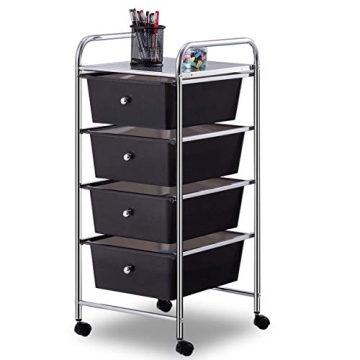 Giantex 4-Drawer Storage Cart: Versatile Organizer for Home & Office