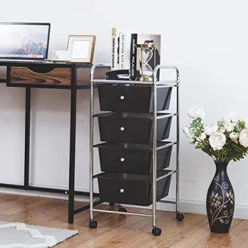 Giantex 4-Drawer Storage Cart: Stylish Organizer for All Ages