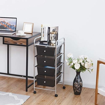 Giantex 4-Drawer Storage Cart: Stylish Organizer for All Ages