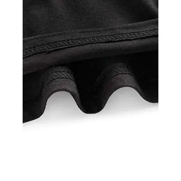 SweatyRocks Women's Casual V Neck Short Sleeve Basic Solid Crop Top T-Shirt Black L